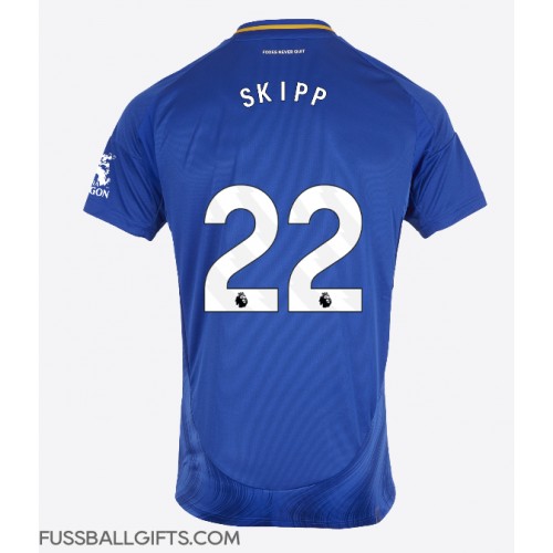 Leicester City Oliver Skipp #22 Fußballbekleidung Heimtrikot 2024-25 Kurzarm